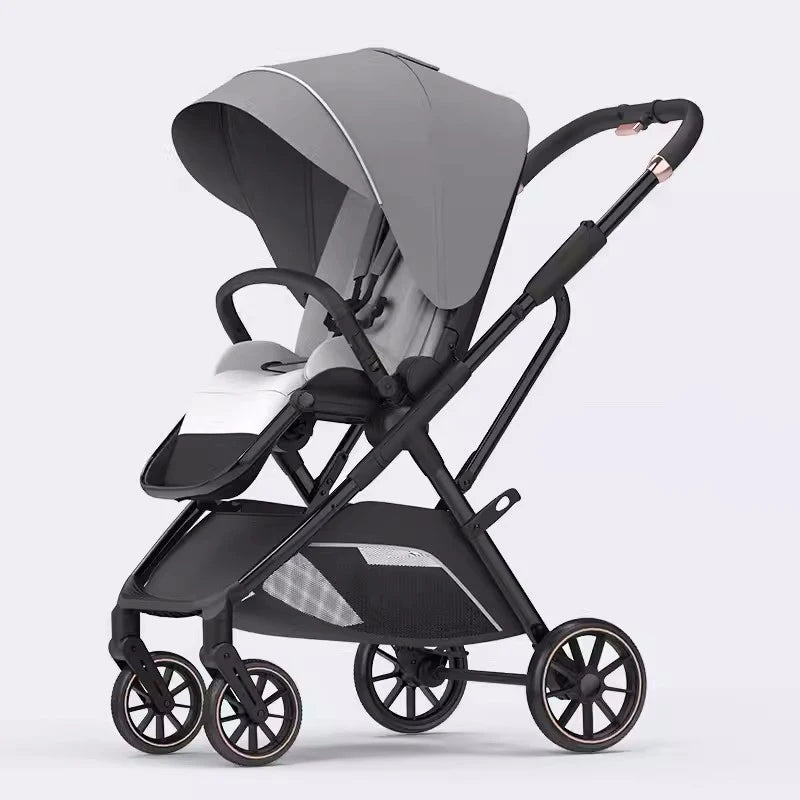 High View Portable Baby Stroller with Ergonomic Seat