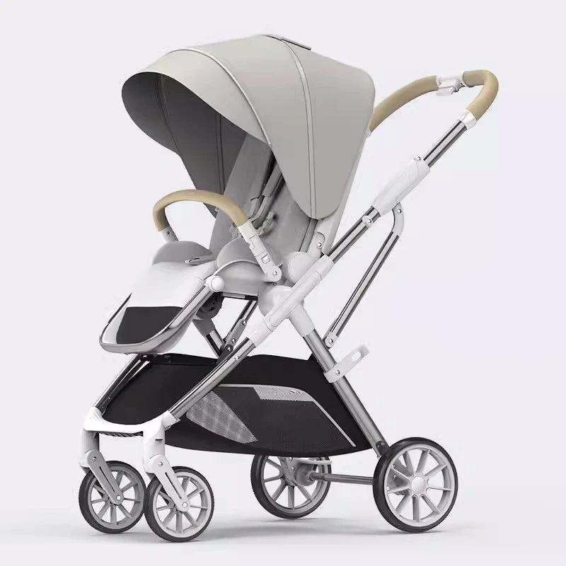 High View Portable Baby Stroller with Ergonomic Seat