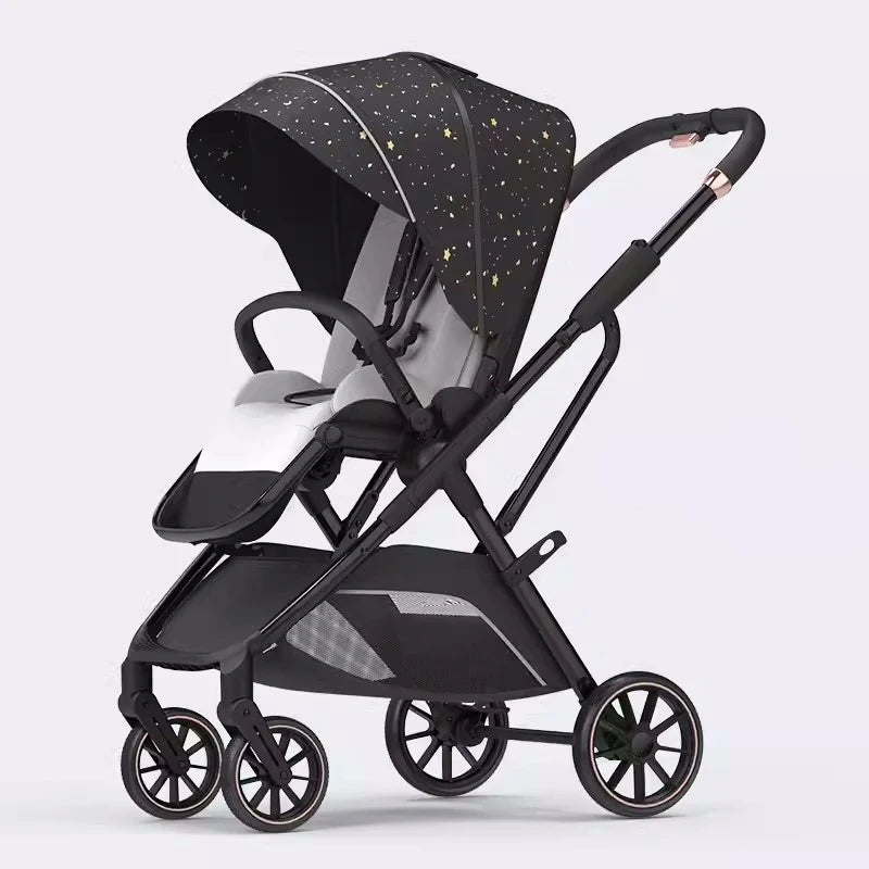 High View Portable Baby Stroller with Ergonomic Seat