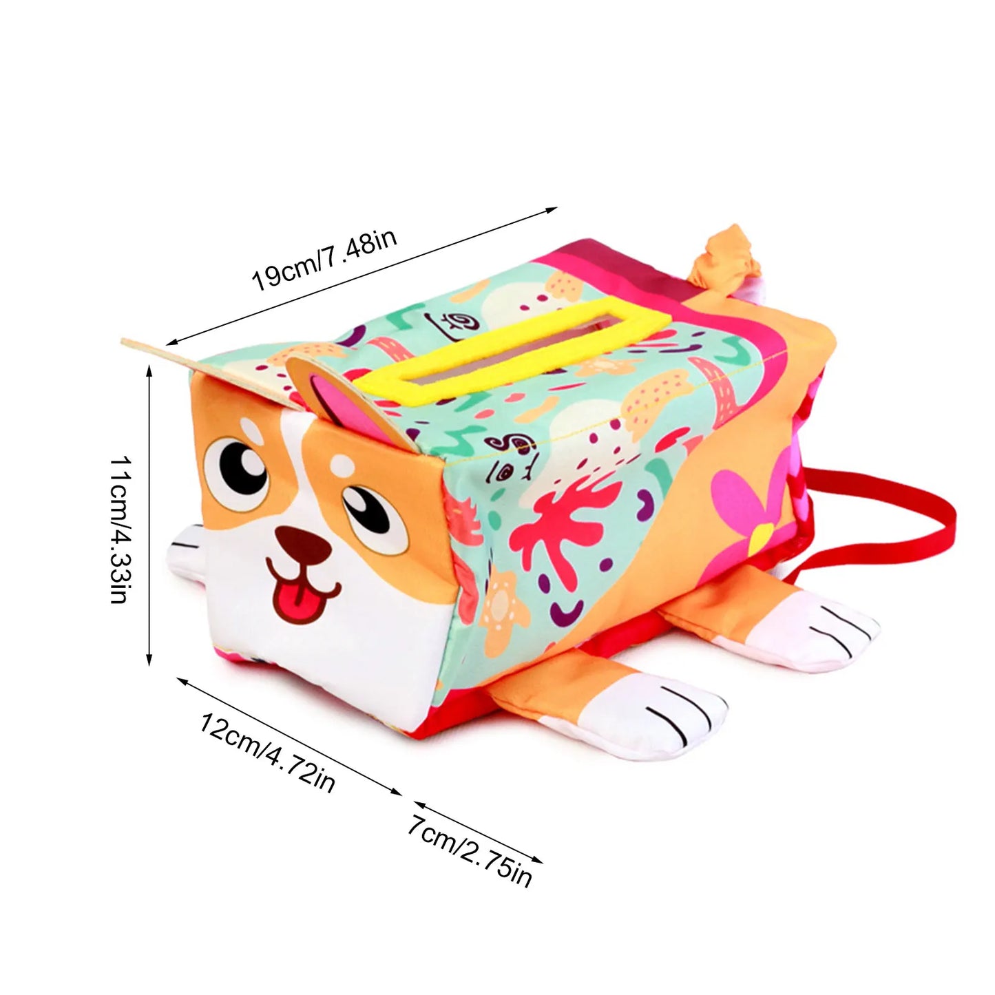 Soft Montessori Sensory Tissue Box And Toys