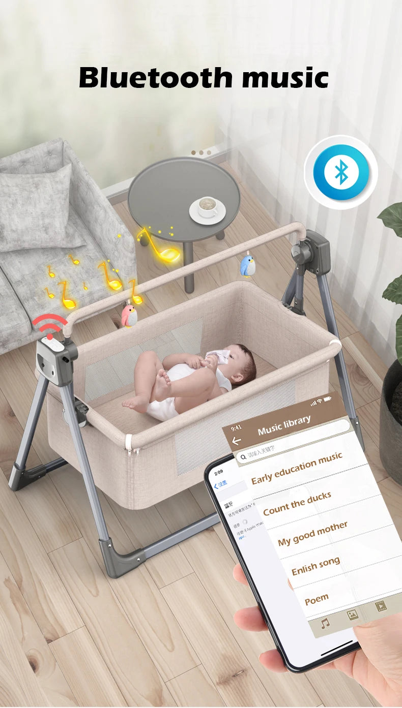 Portable Electric Baby Crib with Fast Shipping