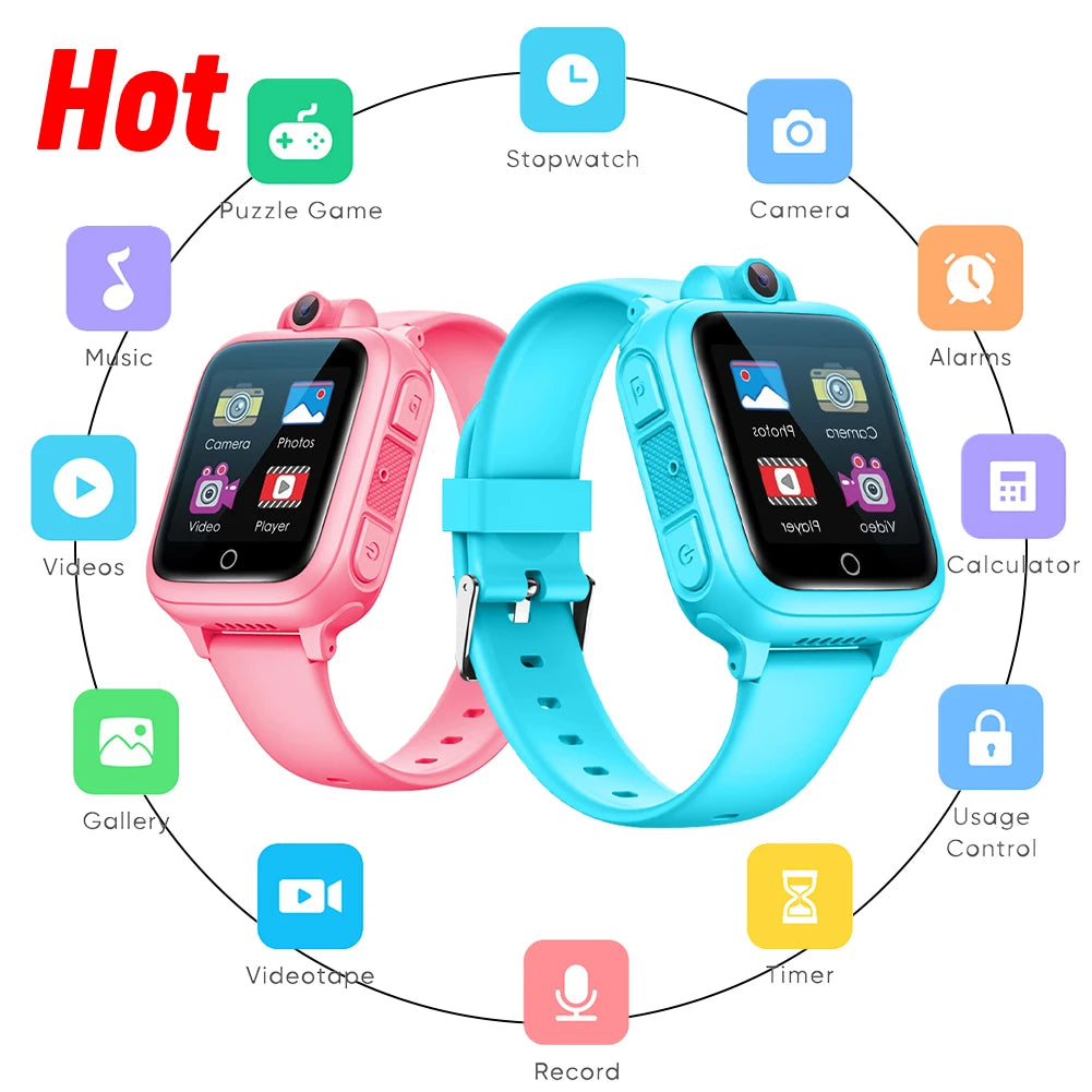 Kids Multifunctional Smart Watch with Camera Games