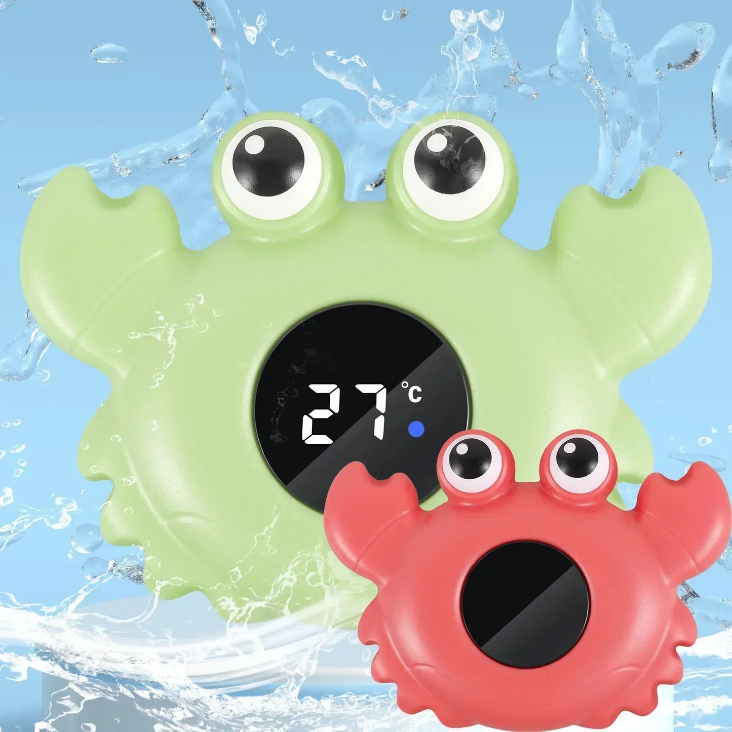 LED Baby Bath Thermometer Cartoon Floating Water Monitor