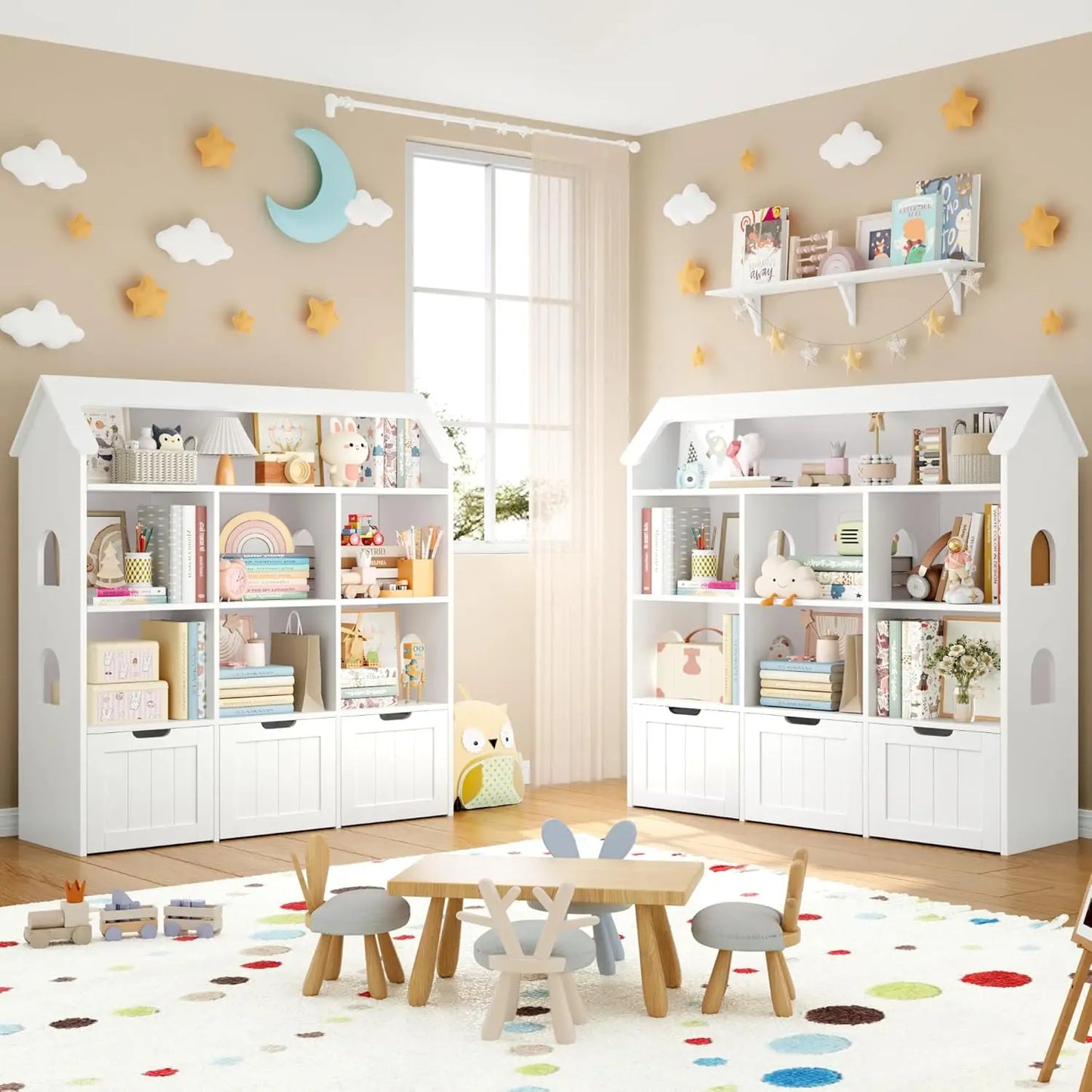 Kids House Shaped Toy Storage Organizer