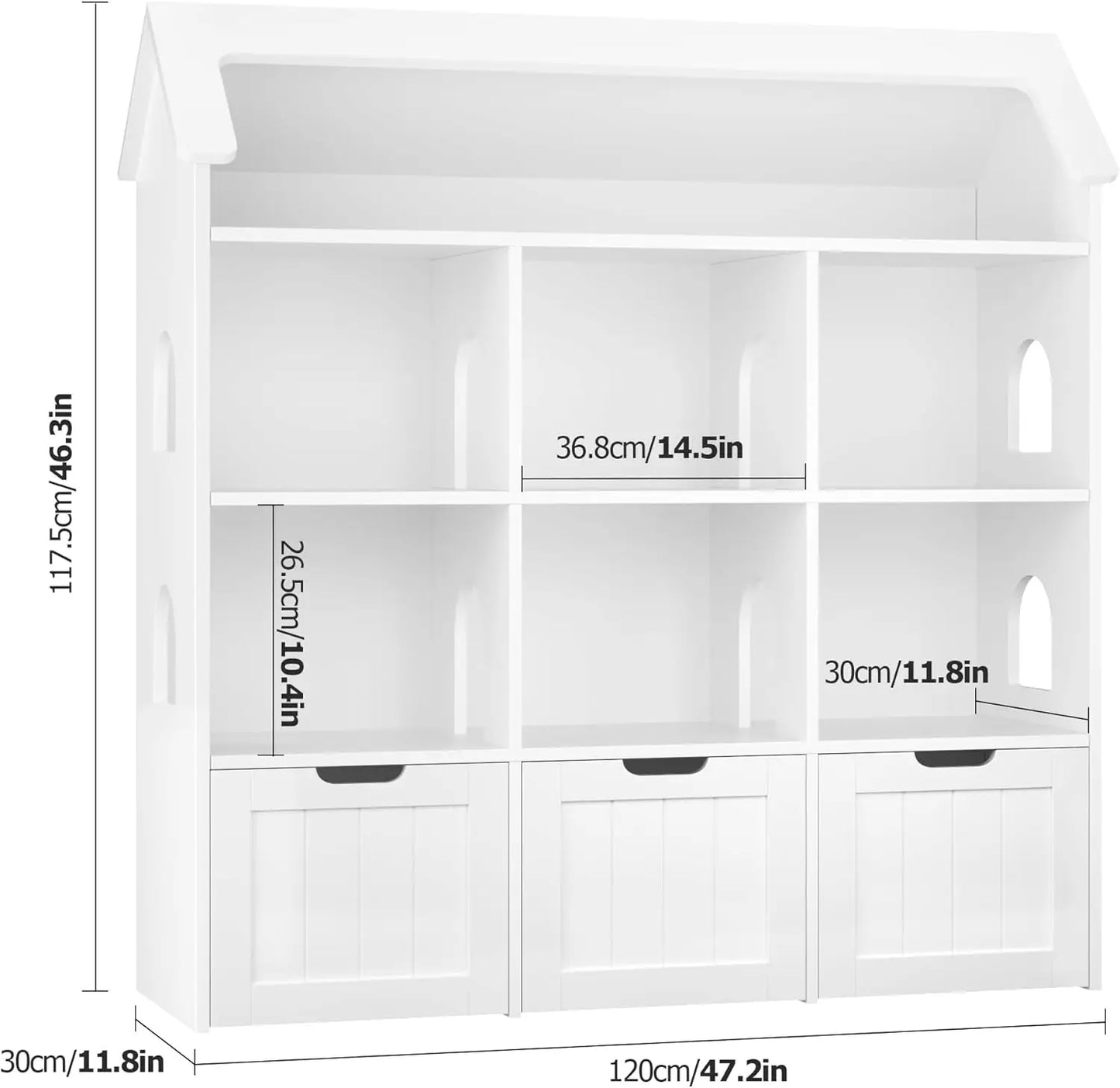 Kids House Shaped Toy Storage Organizer